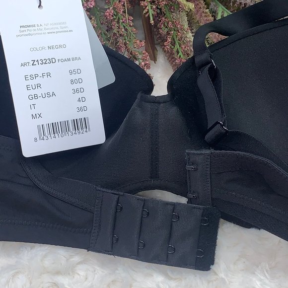 Promise Satin Underwire Push Up Bra 36D NWT - Picture 3 of 3